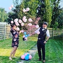 gender reveal big balloon