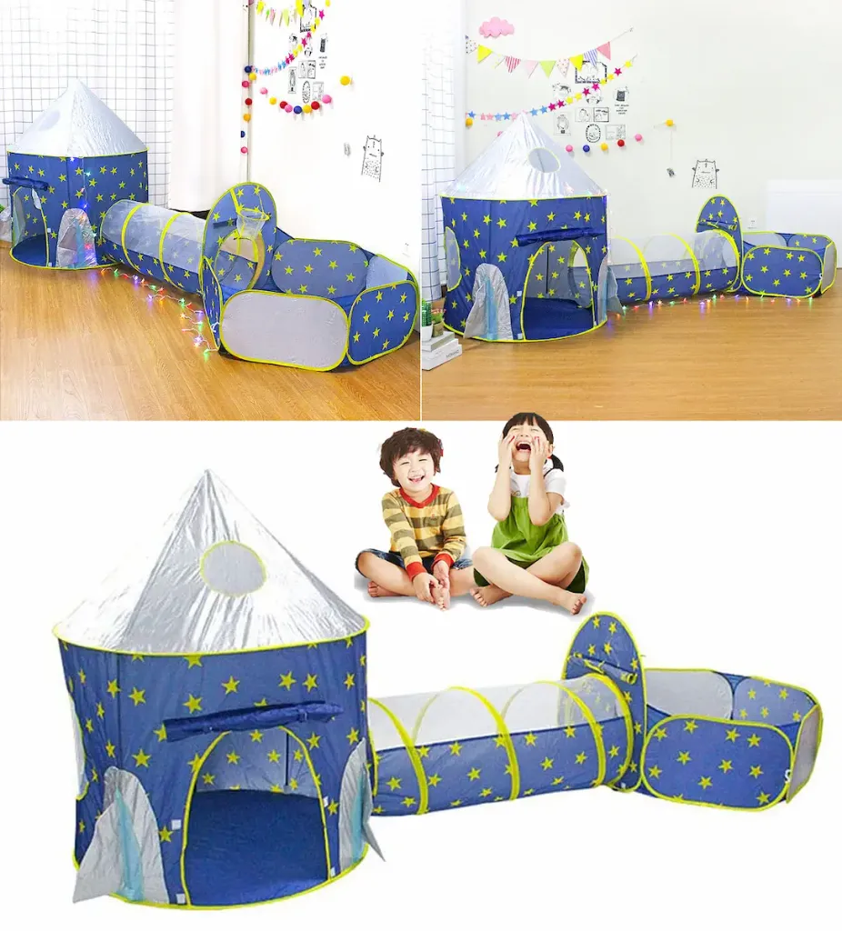 Tent with tunnel