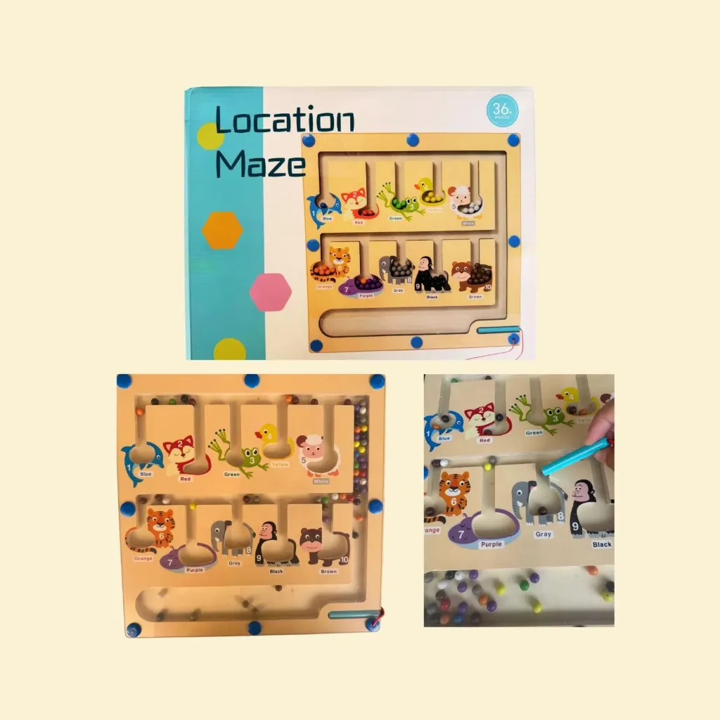 Magnetic Location Maze children's toy