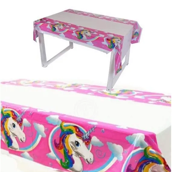 Unicorn Theme Table Cover For Birthday 