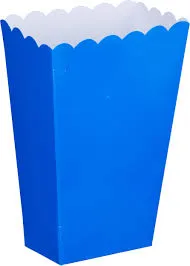 Popcorn boxes *6 pieces (Blue)