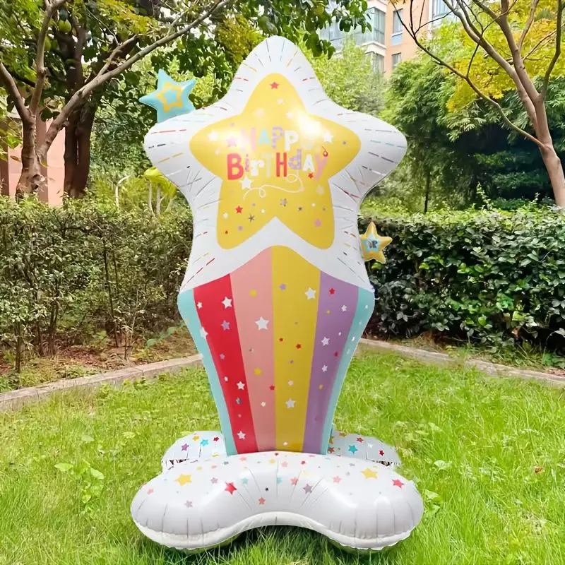 Free-standing birthday  foil balloon 120cm
