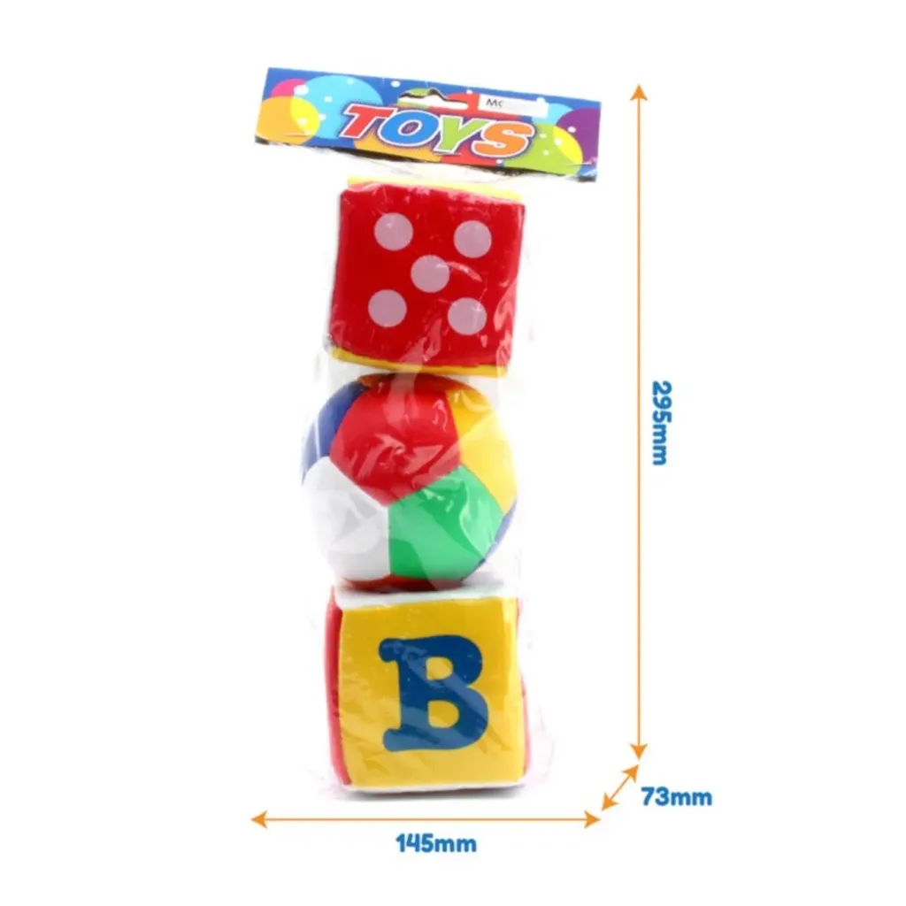 Cloth ball and square for babies 0 months+