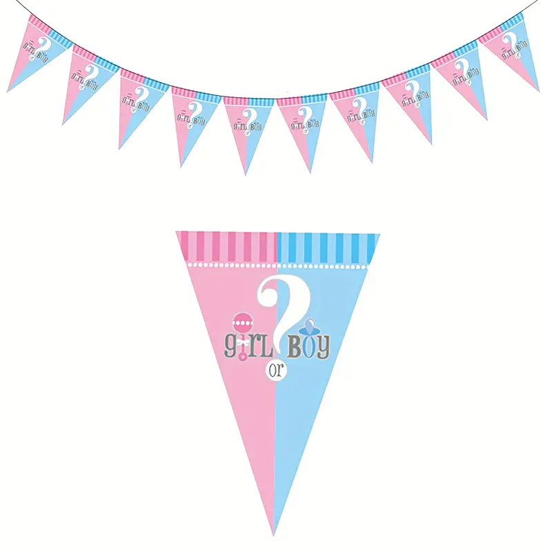 Gender reveal banner