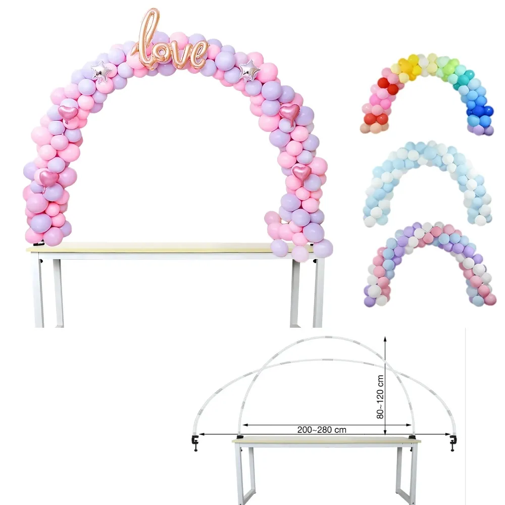Plastic arch stand table
