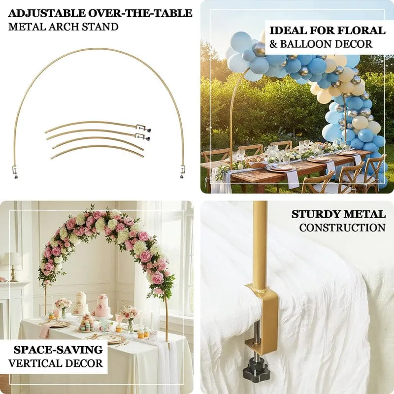 [na192] Over-the-table arch stand designed for decorating with flowers and balloons. size:2.4*1.37meter