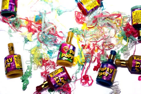 Small handheld firework used for celebration, pack of 5 pieces