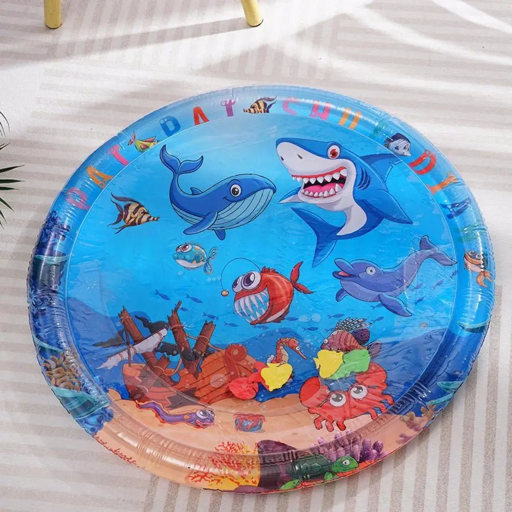 Inflatable water sensory play mat, size: 100*100*8cm