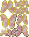 Decorative butterfly cake toppers, 10 pieces
