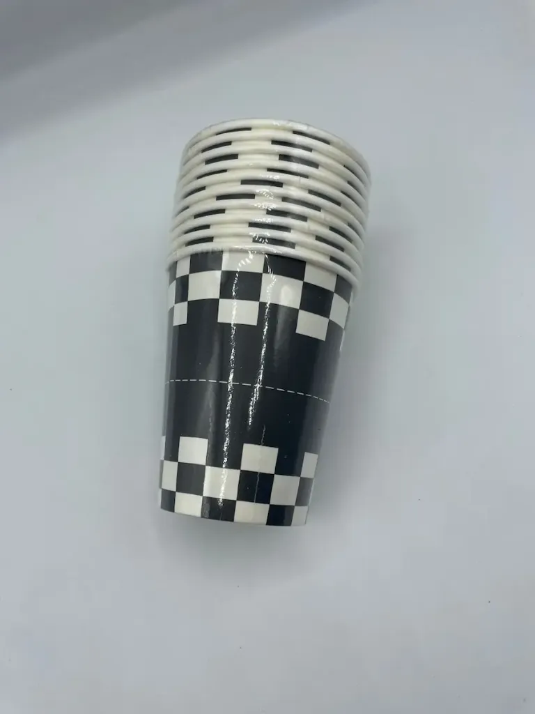 Race car-themed cups