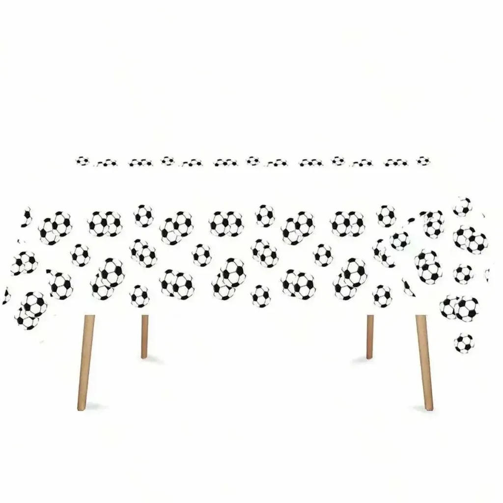 Football-themed tablecloth