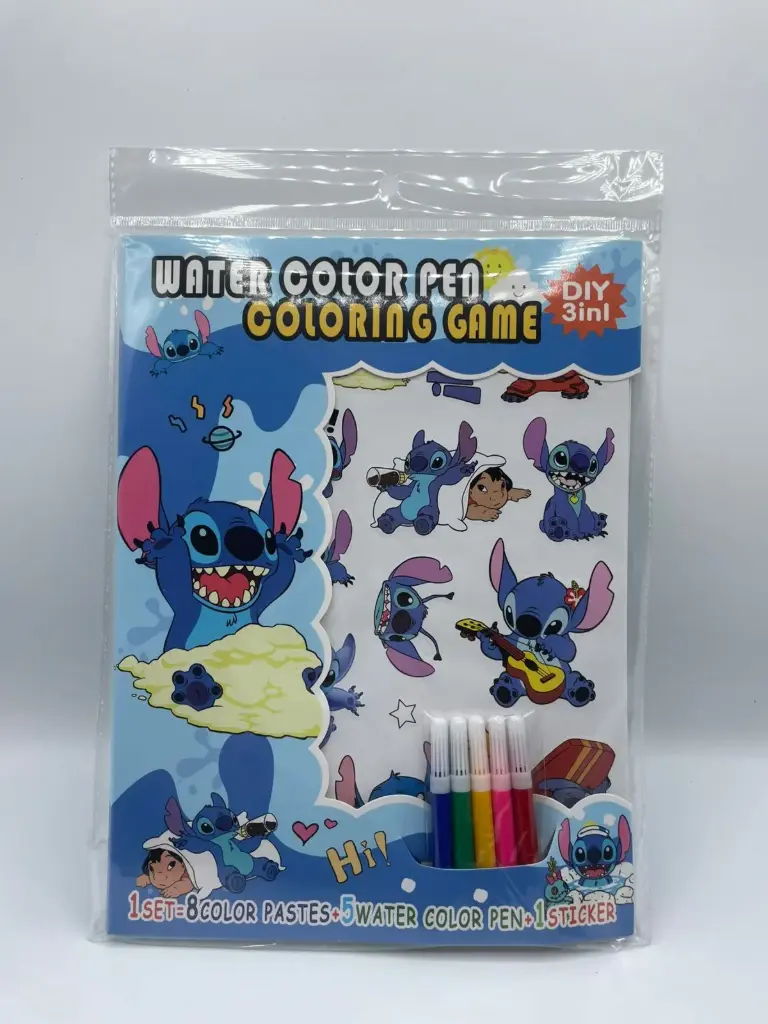 stitch coloring set