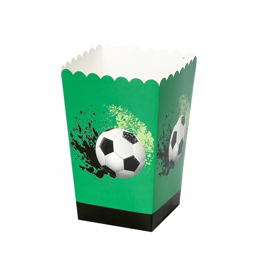 Football-themed popcorn boxes, pack of 10
