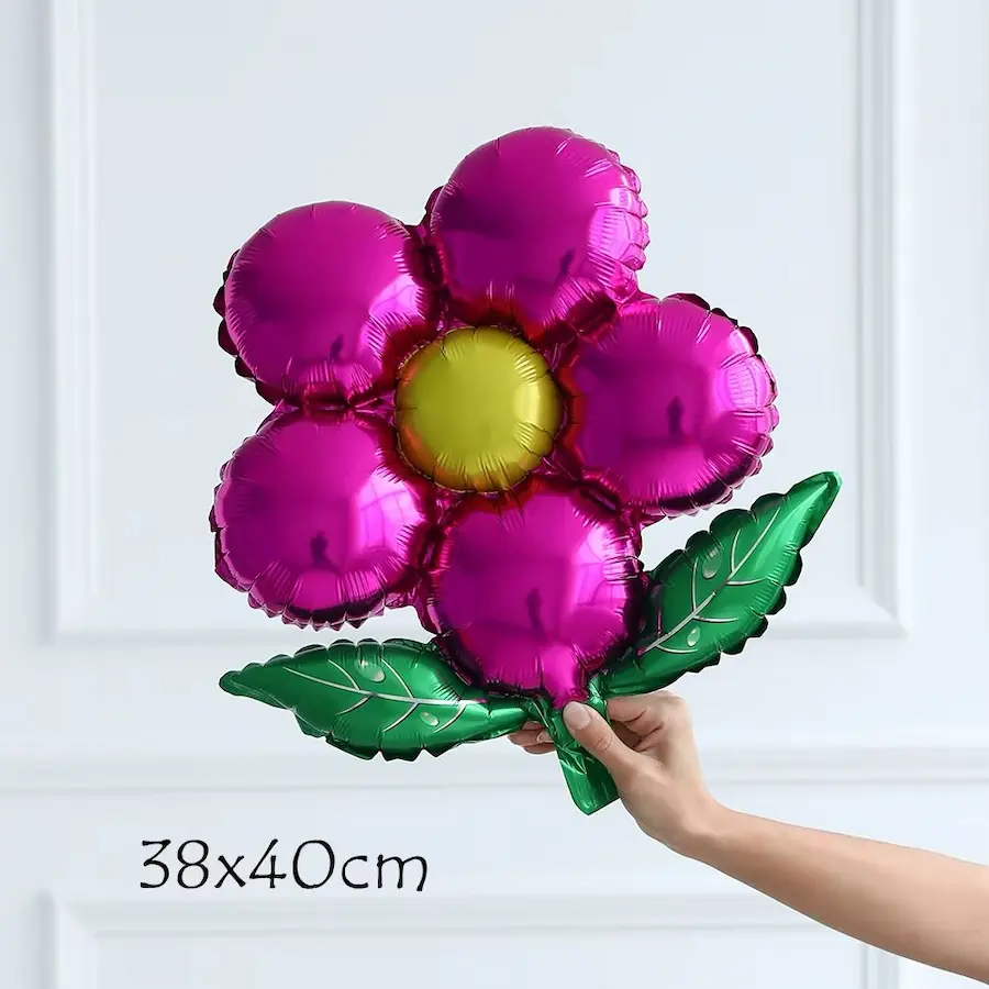 Daisy flower theme foil balloon