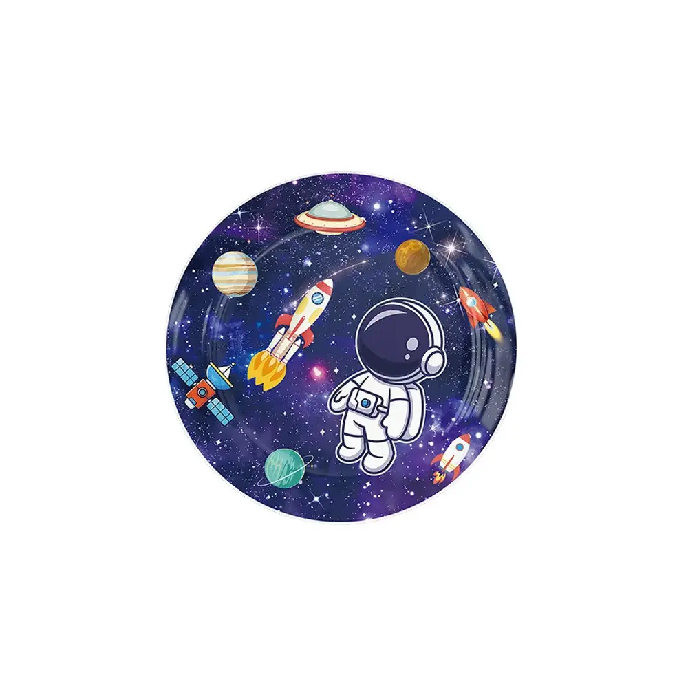 Space-themed 23cm plates