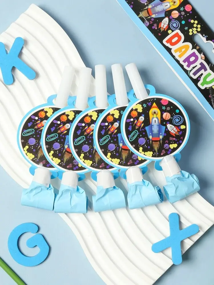 Space themed whistle, pack of 10 pieces
