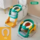 3 in 1 green color Baby Potty Seat With Ladder for Kids