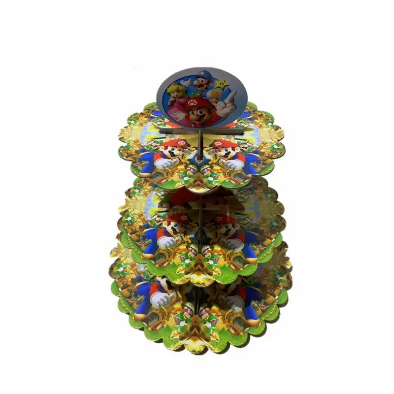 Super Mario theme cup cake stand