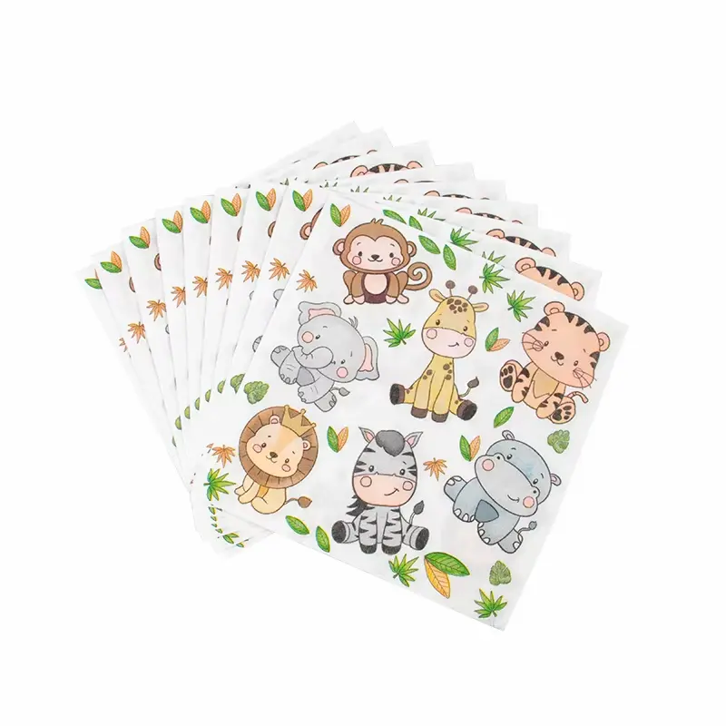 Safari theme napkins