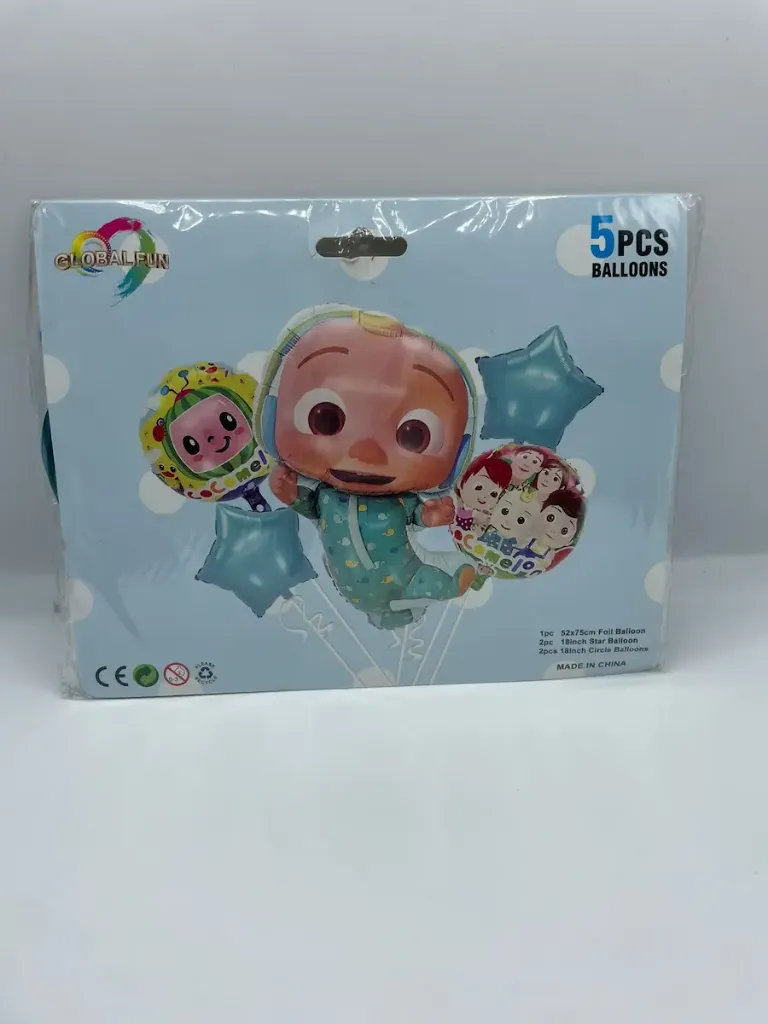 CoComelon theme foil balloons set