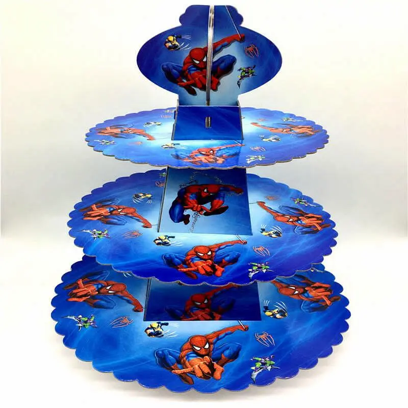 Spiderman cupcake stand