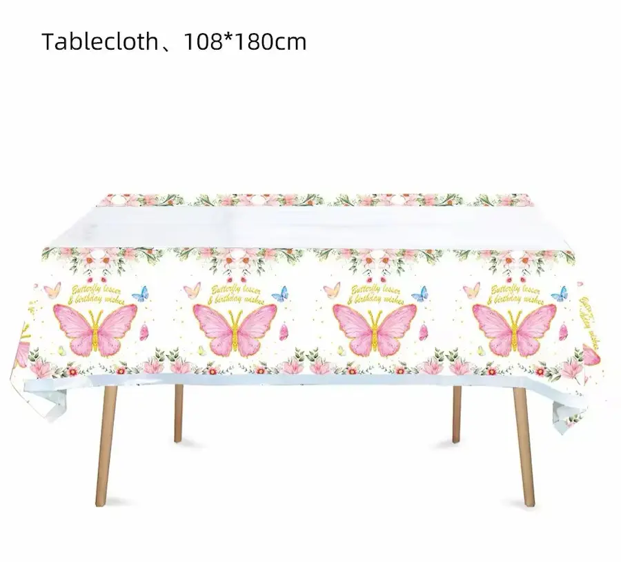 Butterfly theme table cover