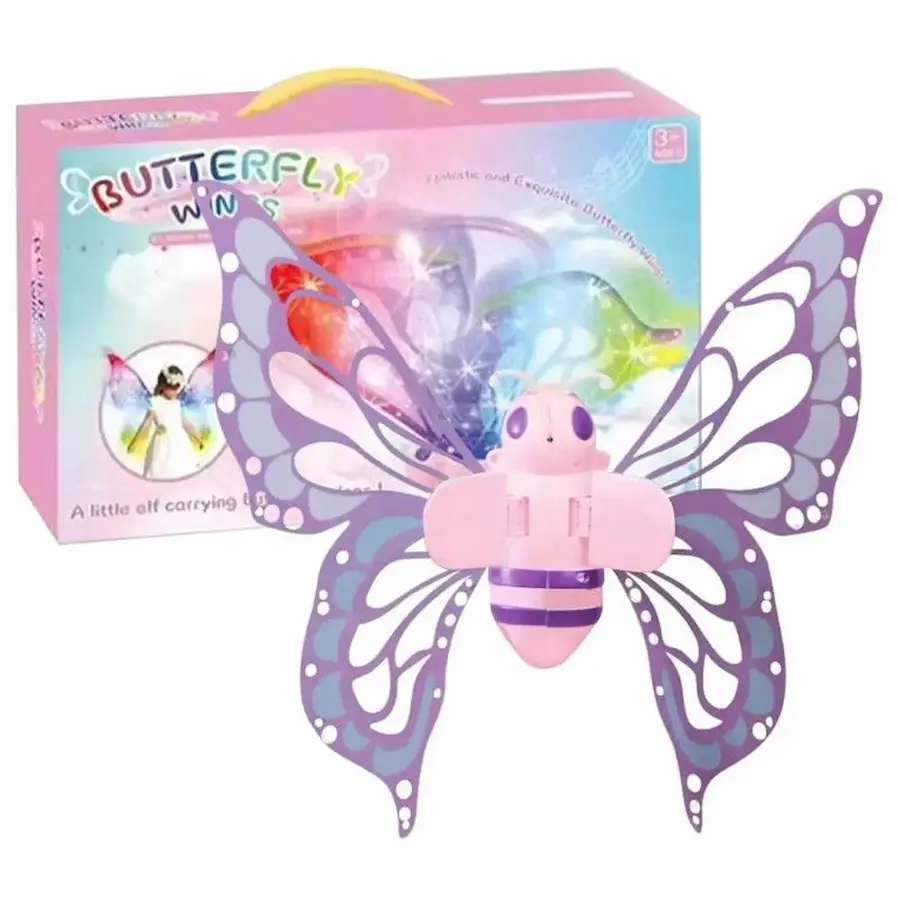 Butterfly wings with LED lights and music