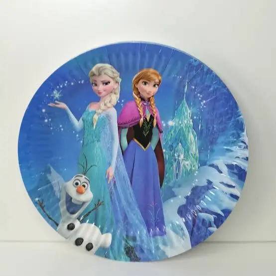 Frozen carton plates 23cm