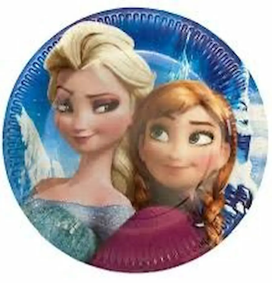 Frozen plates 23cm