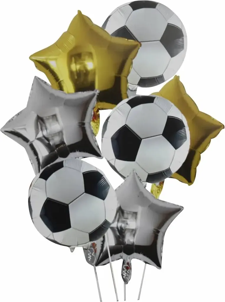 Football balloon set 7 foil balloons
