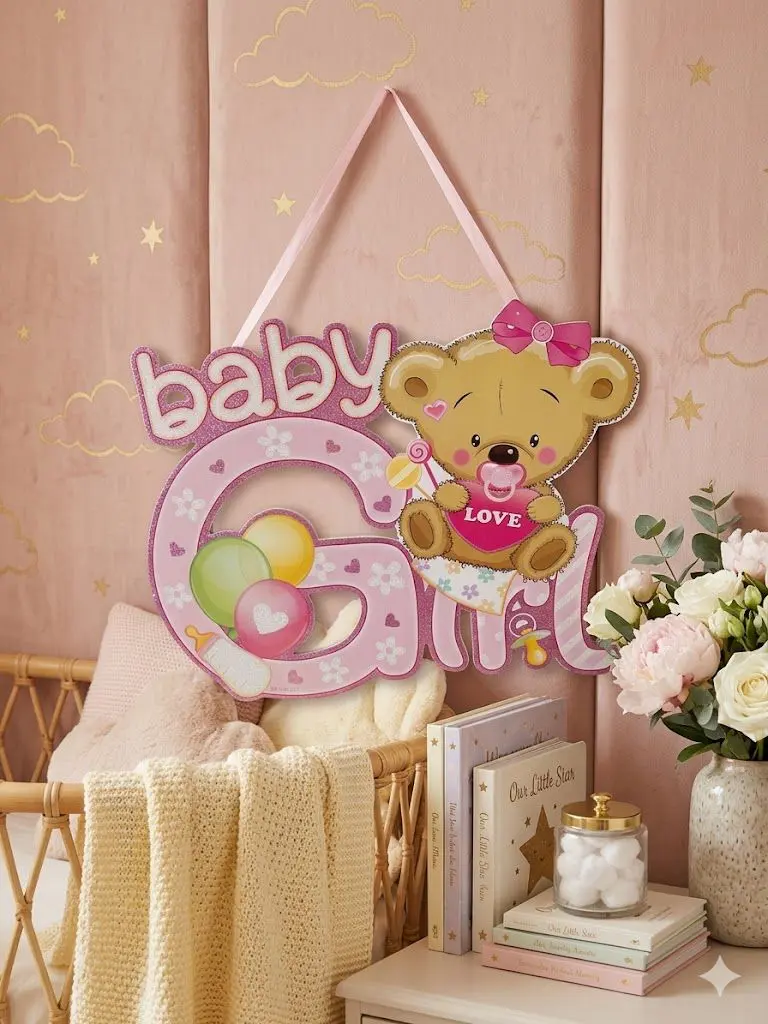 Baby door decorations, foam