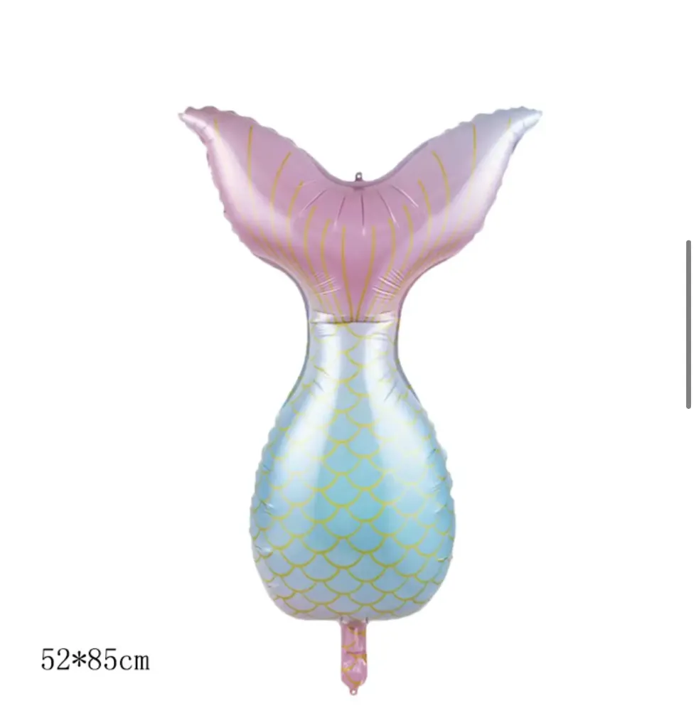 Mermaid tail foil balloon