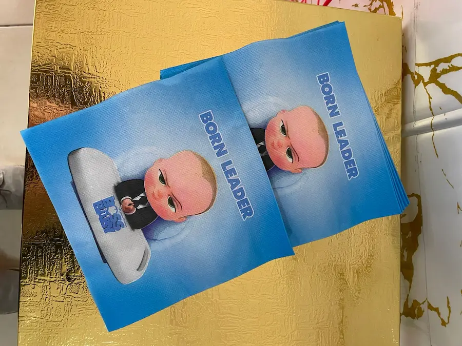 Baby boss napkins