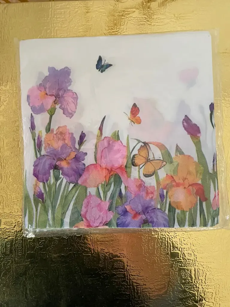 Floral-theme napkins