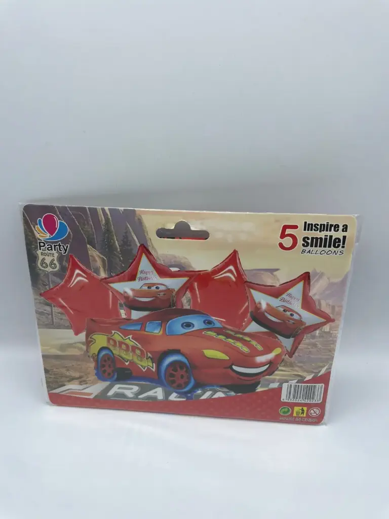set balloons cars  5 foil 