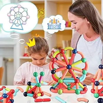 Jianda Magic Magnetic Sticks construction toy set 132 piece