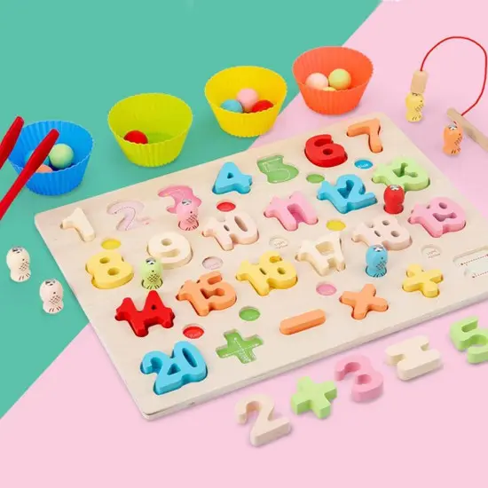 3 in 1 Fishing bead game (Numbers)