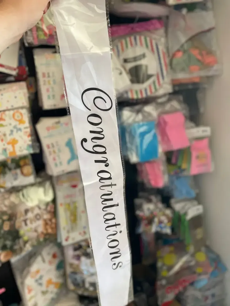Congratulations WHITE sash