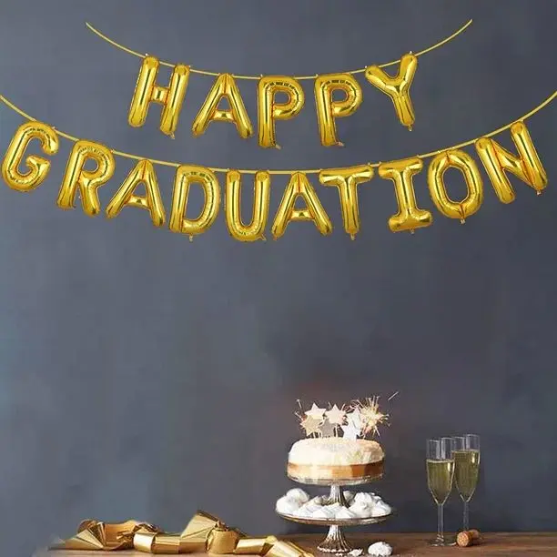 Happy Graduation foil balloon banner