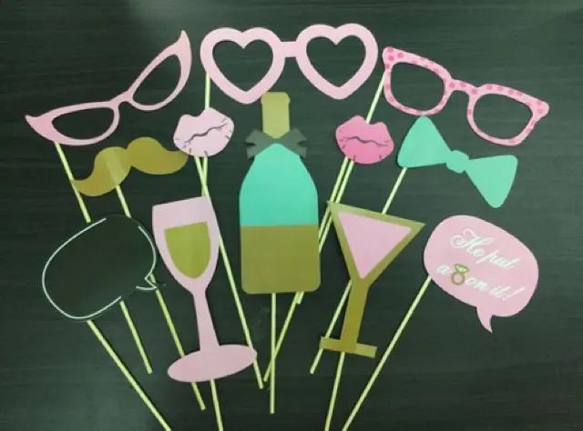 Bachelorette photo booth props
