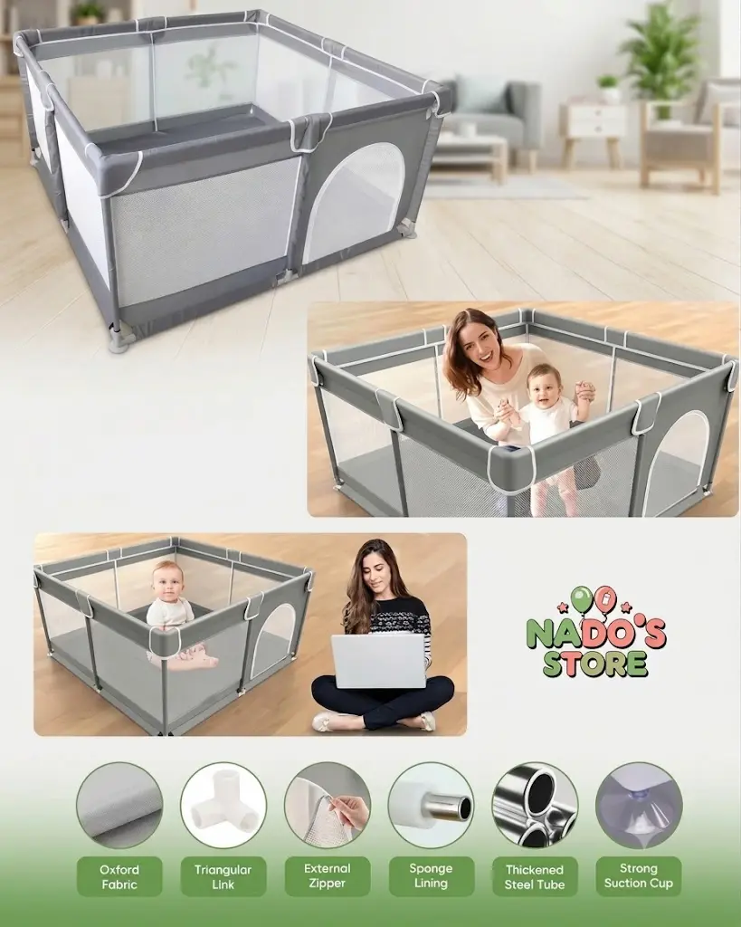 Premium Large Baby Playpen 180*150*66cm