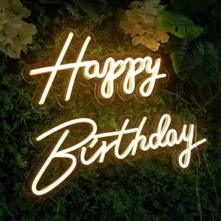 Happy Birthday LED neon sign