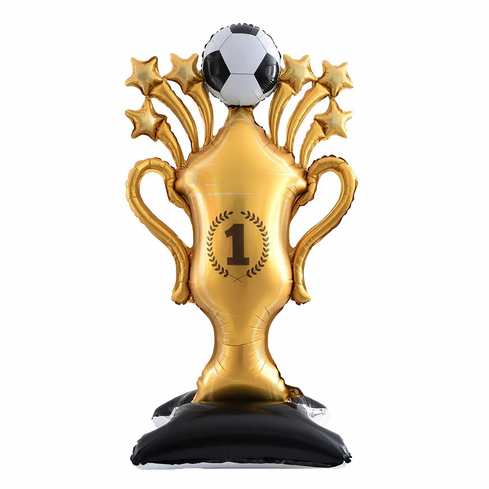 Standing Soccer Trophy Foil Balloon