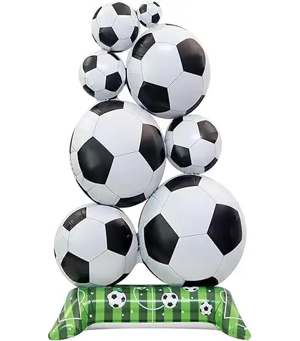 Freestanding football foil balloon