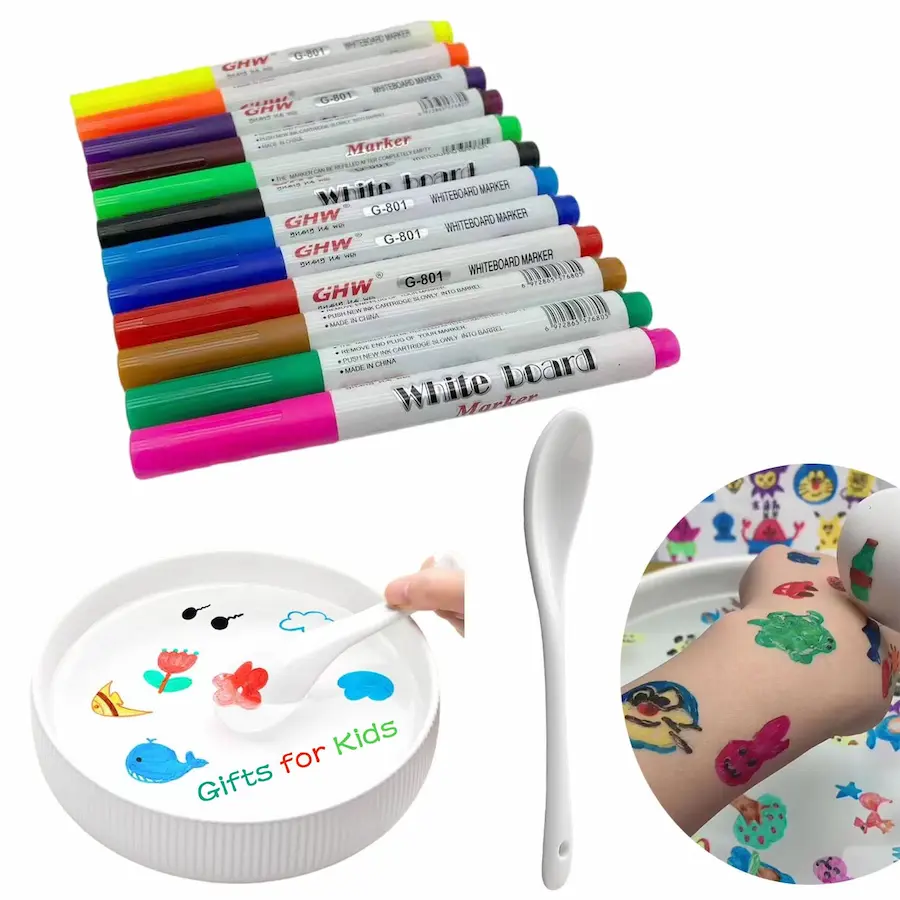 Magical Water Painting Pens designed for kids to create floating ink drawings.
