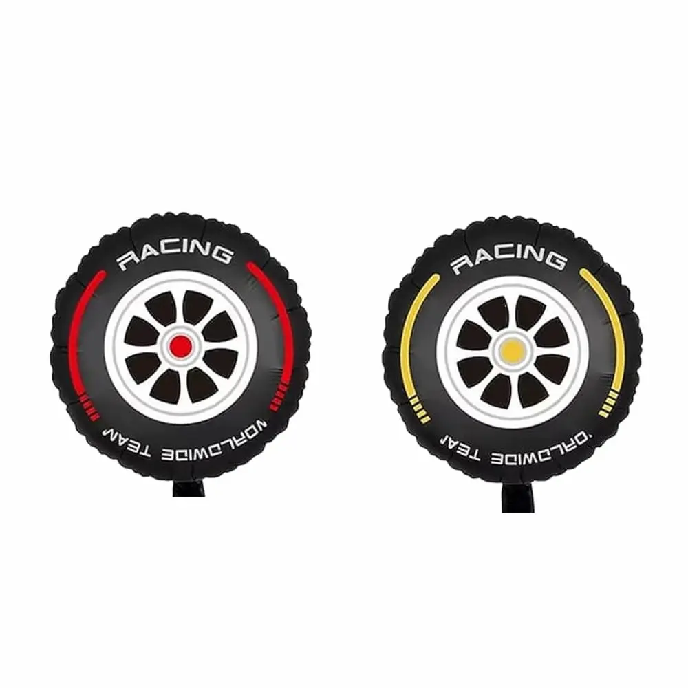 Racing car tires foil balloon 18 inch, set 2 pieces