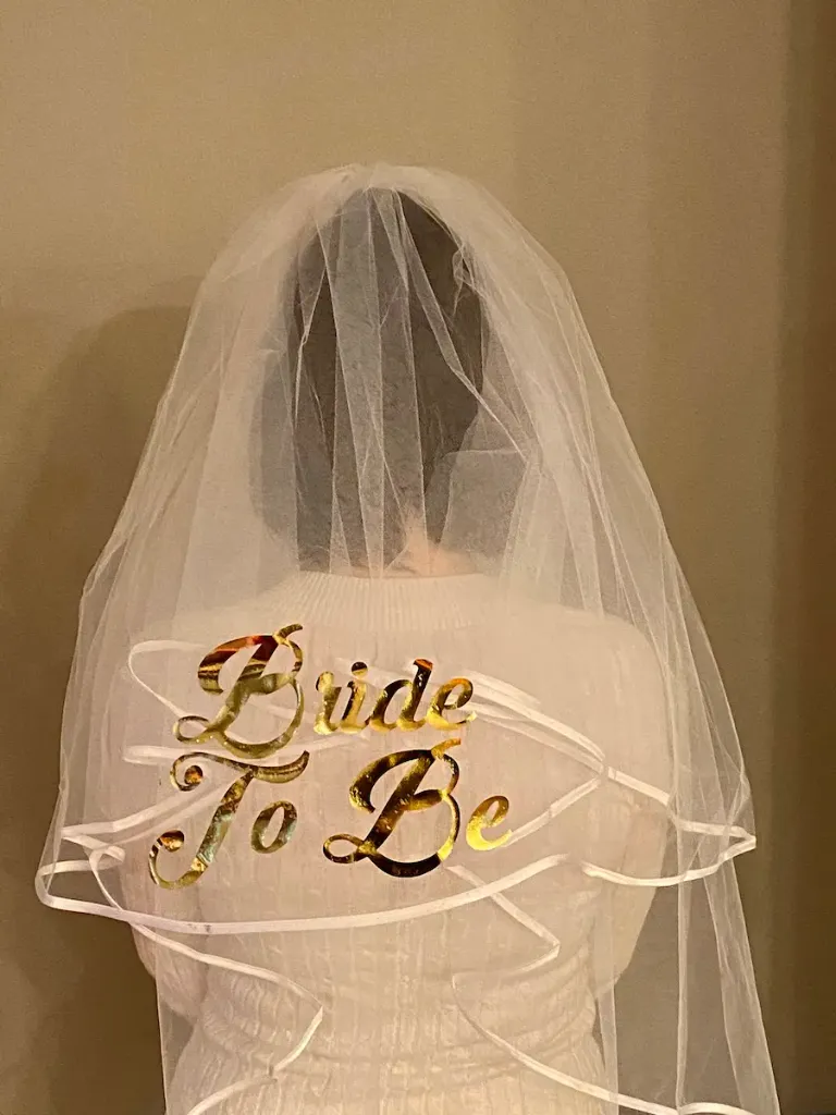 Bride veil accessory for bachelorette parties