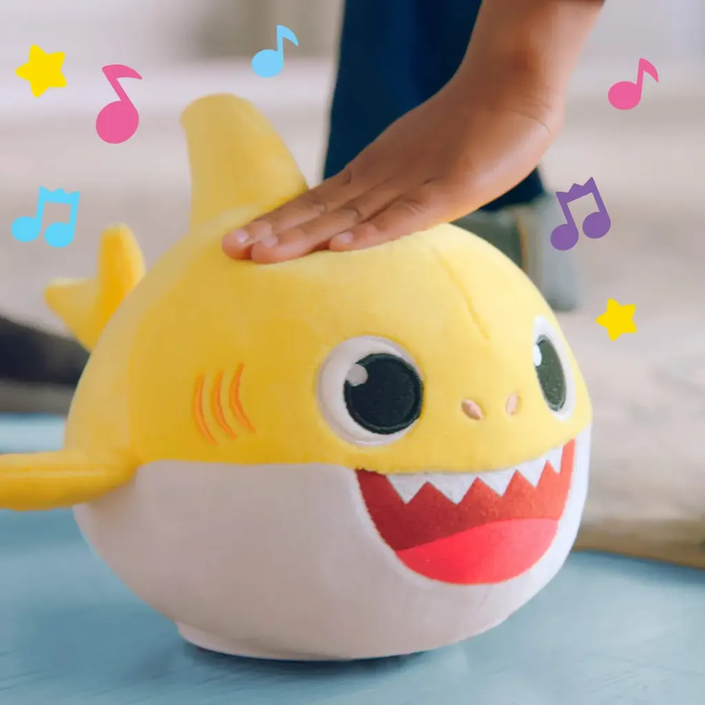 Baby Shark Dancing Doll, a plush toy that sings and dances to the popular song.