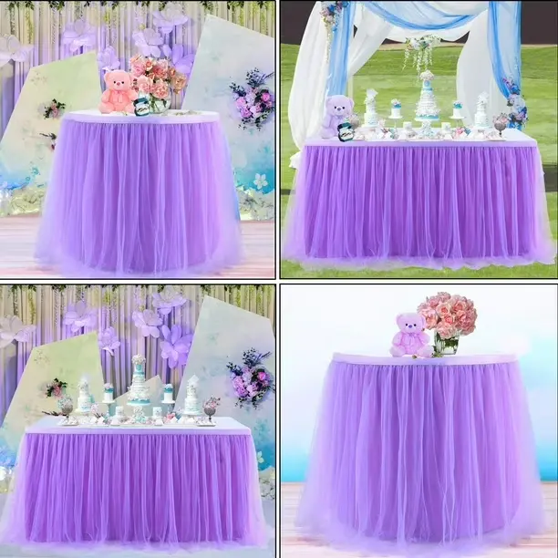 Table skirt tutu skirt tablecloth, 4 meter*70cm
