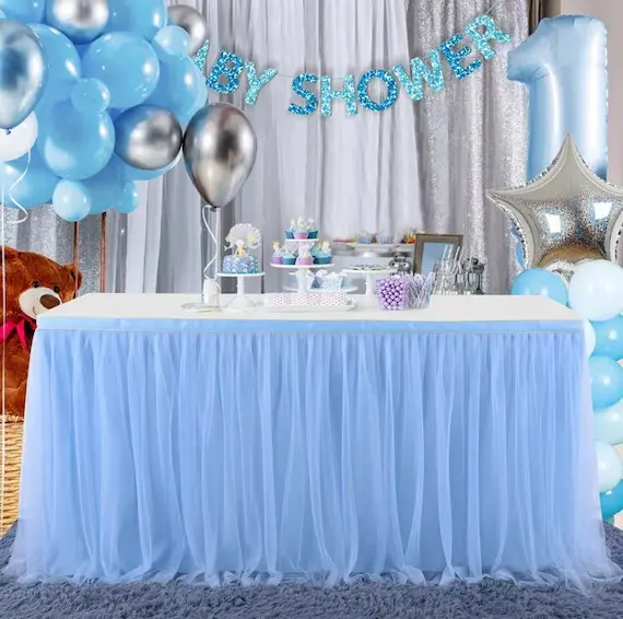 Table skirt tutu skirt tablecloth, 4 meter*70cm